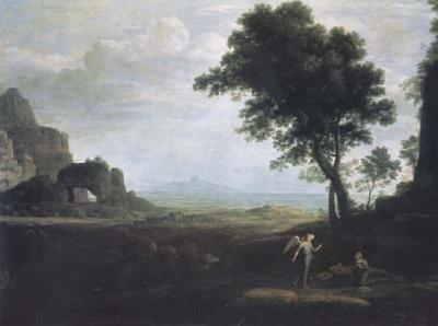 Claude Lorrain Landscape with Hagar and Ishmael in the Desert (mk17) oil painting image